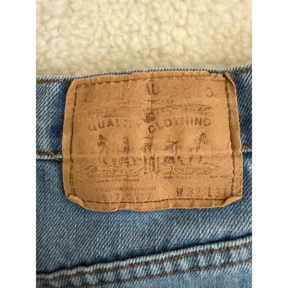Vintage Levis 517 Bootcut Jeans Mens 32x31 Fits 30x30 Orange Tab USA 80s Blue